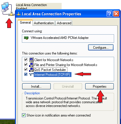 Assigning static ip address